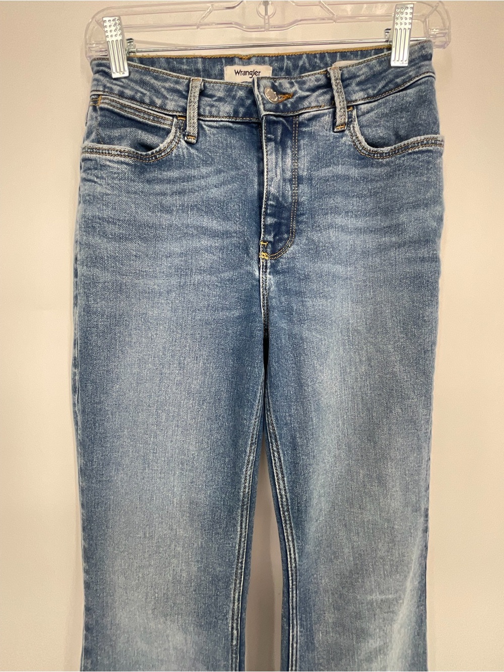 Wrangler Classic High-Rise Flare Jeans in Light Blue - Women - Picture 3 of 7
